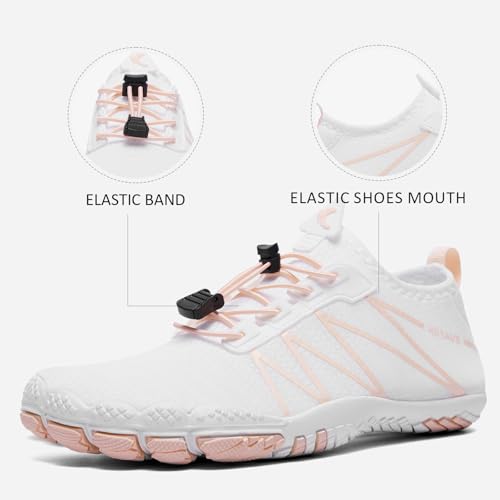 Image of hiitave Womens Water Shoes Quick Dry Barefoot for Swim Diving Surf Aqua Sports Pool Beach Walking Yoga