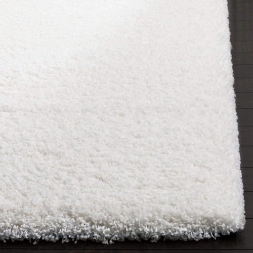 Image of Shaggy Carpet for Home 7X10 FEET Ultra-Soft, Thick, and Stylish Shag Texture Ideal for Living Room, Bedroom, or Office - Easy to Clean and Perfect - White,