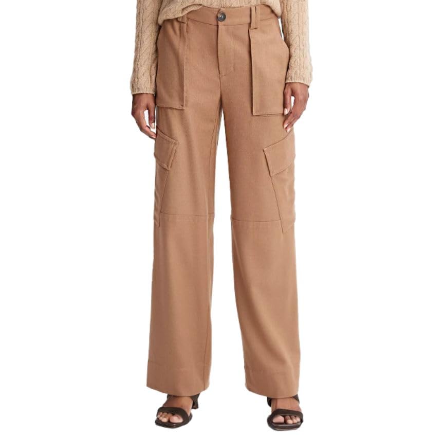 VinceWomen's Flannel Wide Leg Raver Pant