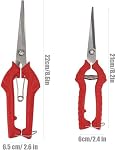 2Pcs Pruning Shears, Sharp Gardening Scissors with Branch Cutter for Trimming, Fruit Picking, and Plant Care in Garden, Orchards, Yard