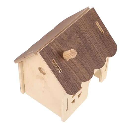 Abaodam 木製 ハムスター 巣 小屋 動物 フェルト 寝具 ケージ 高床 ライナー 囲い ネズミ セキセイインコ 餌箱 豚 小屋 マット リス カメ 大型 トイレ モルモット 屋内 テラリウ