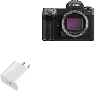 BoxWave Charger Compatible with Fujifilm GFX100 II - PD GAN miniCube (30W), 30W Tiny PD GAN Type-C Wall Charger - Winter White