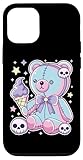 iPhone 15 Pro Pastel Goth Creepy Cute Witchy Zombie Voodoo Bear Ice-Cream Case