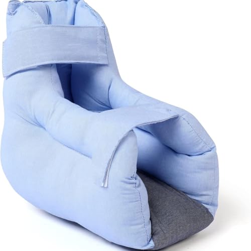 SkyFace Cojín Protector de Talón, Protector de Talón Antiescaras, Almohada de Pie para úlceras por presión, Suave, Cómodo, Ajustable, para Aliviar el Dolor, Eliminar la Presión(Size:1 piece)