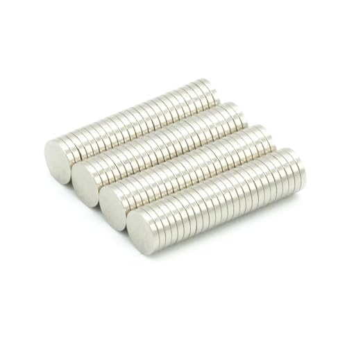 【耐熱強力】ネオジム磁石 N48SH, Φ3×0.5 (mm), (寸法公差±0.05mm) 【耐熱150℃】【防錆特殊4層メッキ】 DIY 小型 丸型 工業用 キッチン 浴室 室外 事務所 多用途 KYOKEI (100)
