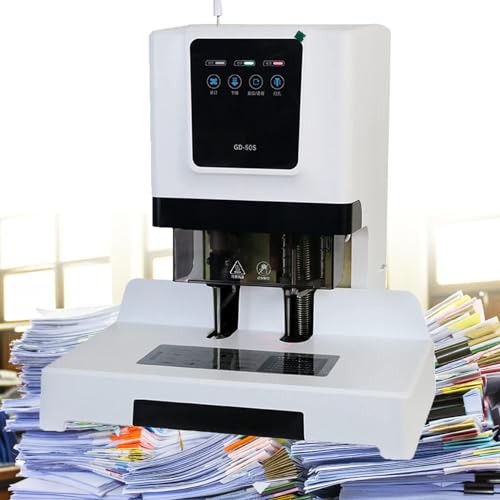 Encuadernadora eléctrica con punzonado termofusible, capacidad de 50 mm de grosor, encuadernación rápida de 15 segundos para documentos de oficina y negocios