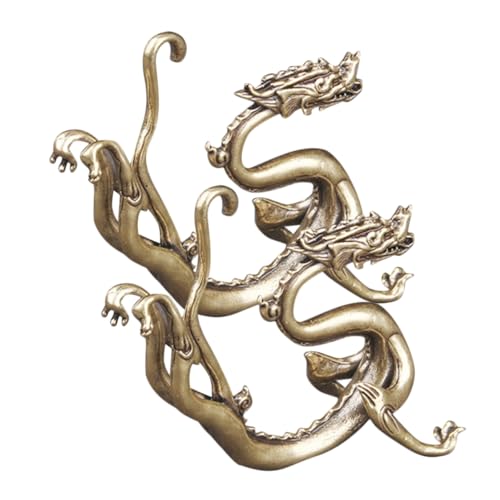 Ornements Dragon en Laiton Chilong à Offrir pour une Crémaillère ou un Bureau