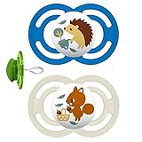 MAM Perfect Silikon Dental Schnuller 16+ Uni Mix // 2er Set // inkl. Sterilisiertransportbox