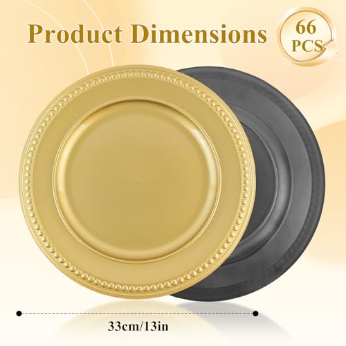 Platos Cargadores Dorados 66-Pack 13 Pulgadas miniatura 2