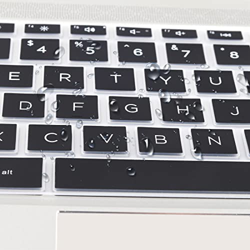 Protector para teclado HP Envy 15 x360 y 16 silicona negra miniatura 3