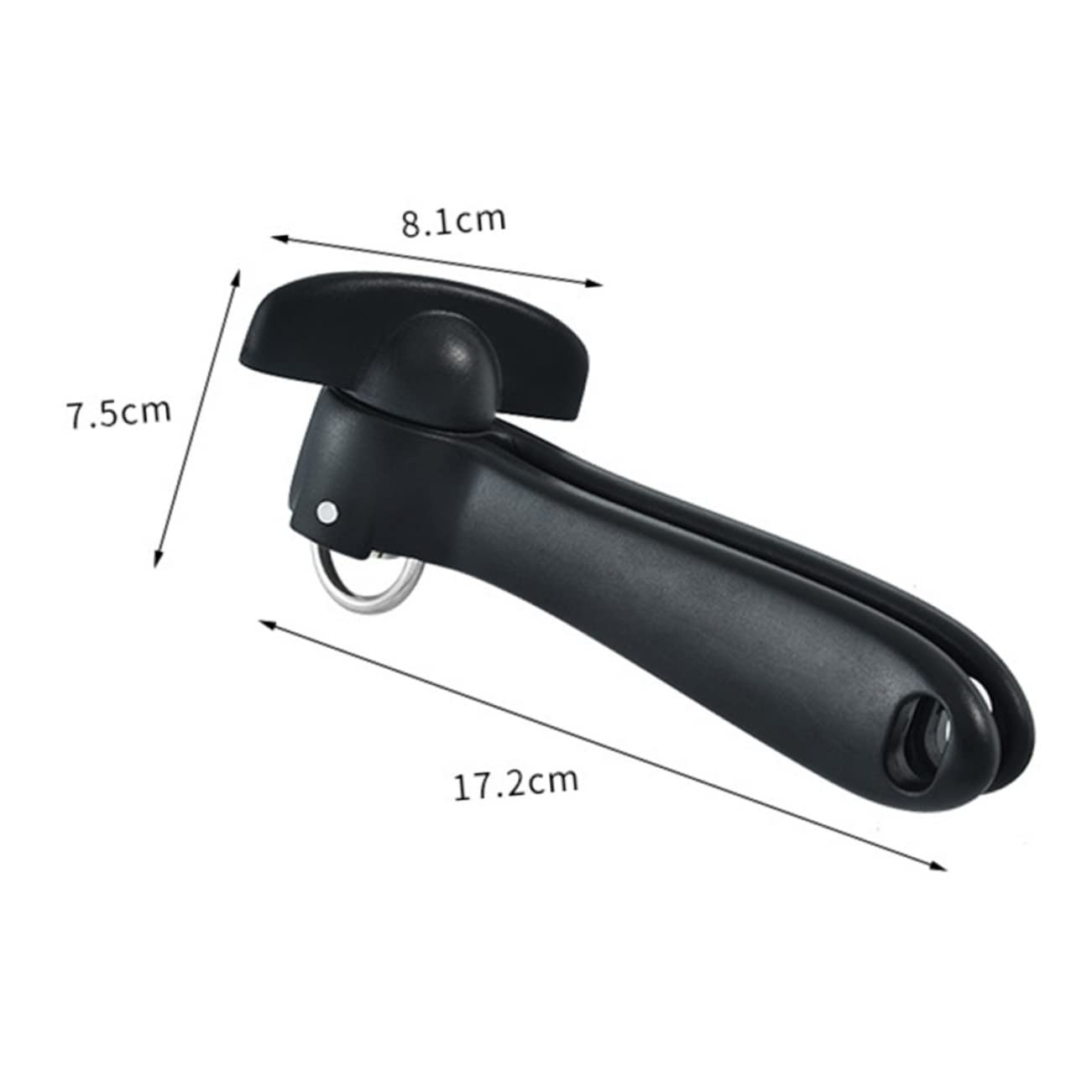 IMIKEYA 4 pezzi apriscatole apribottiglie coperchio da campeggio strumento per aprire lattine da campeggio apribottiglie portatile apribottiglie strumento per aprire barattoli in acciaio nero