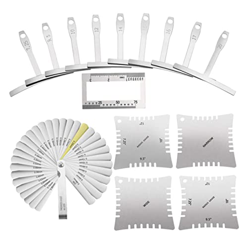 HAMPPLIES 47個点 ギター ツール ギター用 ンスツール 定規 弧尺 距尺付き 納