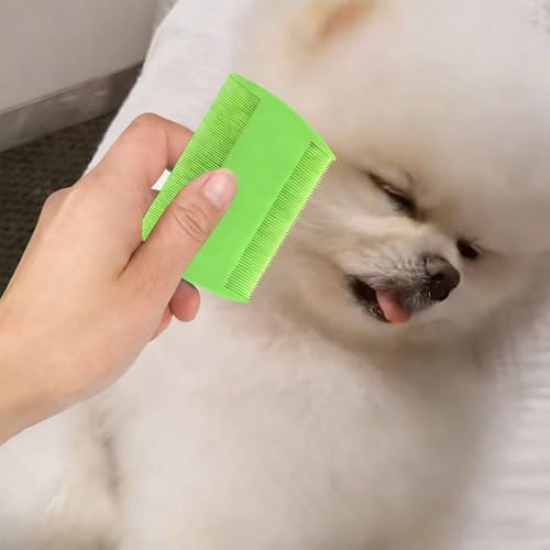 2 Stücke kamm, Rostfreier Stahl Zähne und Doppelseitige Zähne, für Pflegen und Entfernen von Schuppen oder Läusen