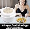 Hyvance Smart Fried Egg Cooker, Automatic Fried Egg Maker for 6 Features like Sunny Side Up, Over Easy, Fully Cooked & More. Auto Power Off, Alarm, Round Shape, Non Stick Coating (White) #5