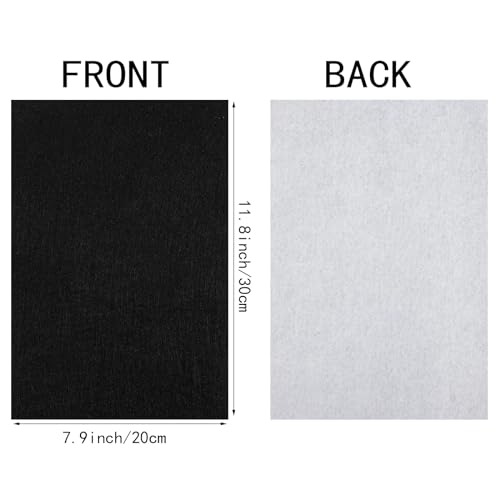 Haofeijh HAOFEI Jh Black Felt Fabric,6Pcs Self Adhesive Felt Sheet,Self-Adhesive Fabric Liners thumb #1