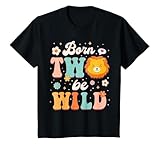 Born Two Be Wild Groovy 2nd Birthday Tee
