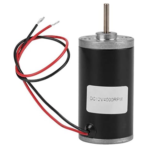 Permanentmagnet DC Motor, 6V / 12V / 24V 21W Hochgeschwindigkeits-CW/CCW Permanentmagnet DC Kohlebürstenmotor für DIY Generator(12 V 4000 U/min) Cover