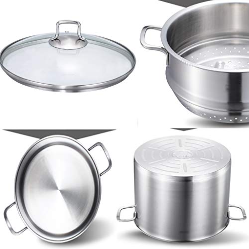 Panela A Vapor/Sopa Em Aço Inoxidável 304 1 Camada Doméstica Com Vaporizador 26Cm Espessado Adequado