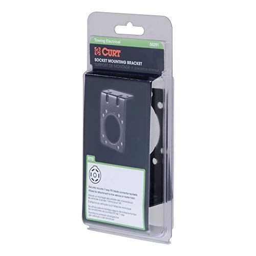 Curt 58291 Vehicle-Side Trailer Wiring Harness Mounting Bracket For 7-Way Rv Blade #TOP4