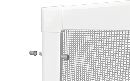 Windhager Federstift-Set für Insektenschutzfenster, Montageset, metallic grau, für Spannrahmenfenster PLUS und EXPERT