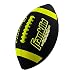 Franklin Sports Junior Size Football - Grip-Rite Youth Footballs - Extra Grip Synthetic Leather Perfect for Kids - Black and Optic