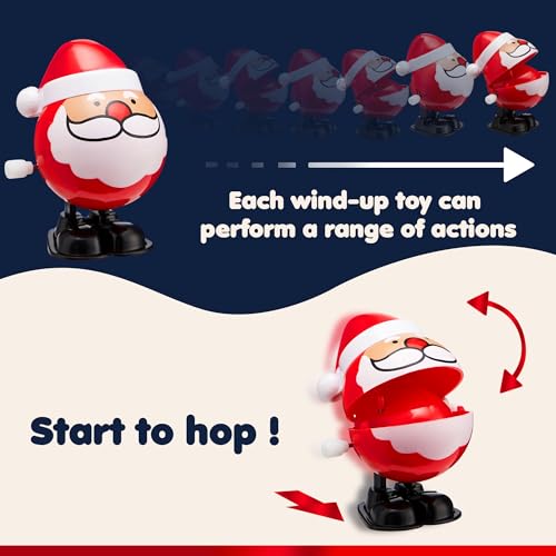 Image of JOYIN 48 Pack Christmas Wind Up Toy Assortments Stocking Stuffers for Christmas Party Favor Supply Accessories (24 Pieces Pack)