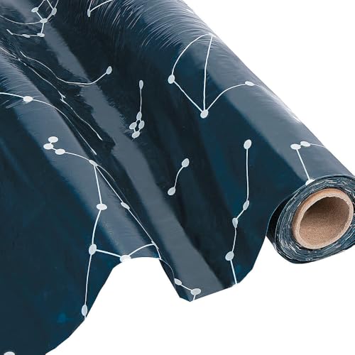 Starry Night Constellation Plastic Tablecloth Roll - 100 Feet Long