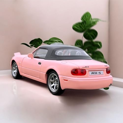 Image of Mazda Miata MX5 Toy Car 1 /32 Diecast Model Cars, Car Toys for Kids Age 4-7 Miata Gift for Boys Girls,Pull Back rc Sports car with Lighting & Sound (Pink)