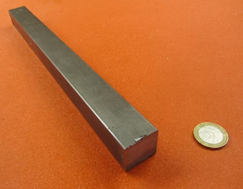4140 Alloy Steel Square Bar 1.00" Thickness x 1.00" Width x 1 Ft. Length, 1 Pc.