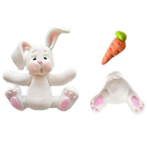 3D Rabbit Easter Bunny Silicone Mould Fondant Cake Baking Molds M116 Cupcake Tools Kitchen Accessories, Red - Image 4
