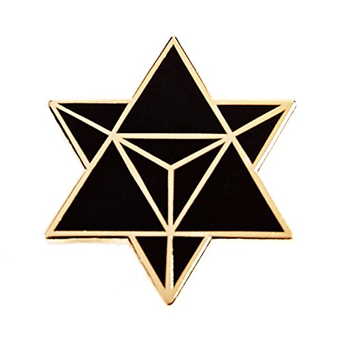 Étoile tétraèdre Merkaba pin's émail pour personnaliser vos sacs et vestes