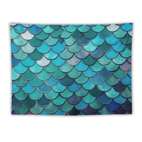 Tenture murale sirène pour décorer un dortoir ou un bureau avec une tapisserie d'art abstrait
