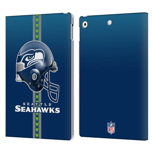 Casque Seattle Seahawks NFL étui iPad 10.2 clapet portefeuille