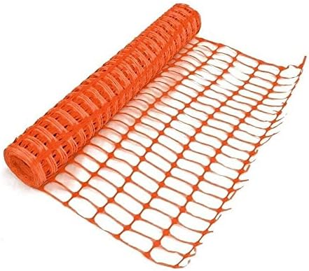 1m x 50m Orange Barrier mesh Garden Fence Heavy Duty High Density...
