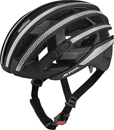 ALPINA Unisex Fahrradhelm, Black Gloss, 51-55 cm
