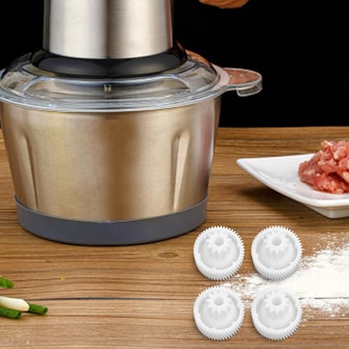 Hosrivae Juego de 4 piezas para molino de carne Moulinex Ms007 Hv6 Hv8 a 4775455 Tf005 - Engranajes de repuesto ABS (40 x 40 mm, color blanco) compatibles con modelos de picadora
