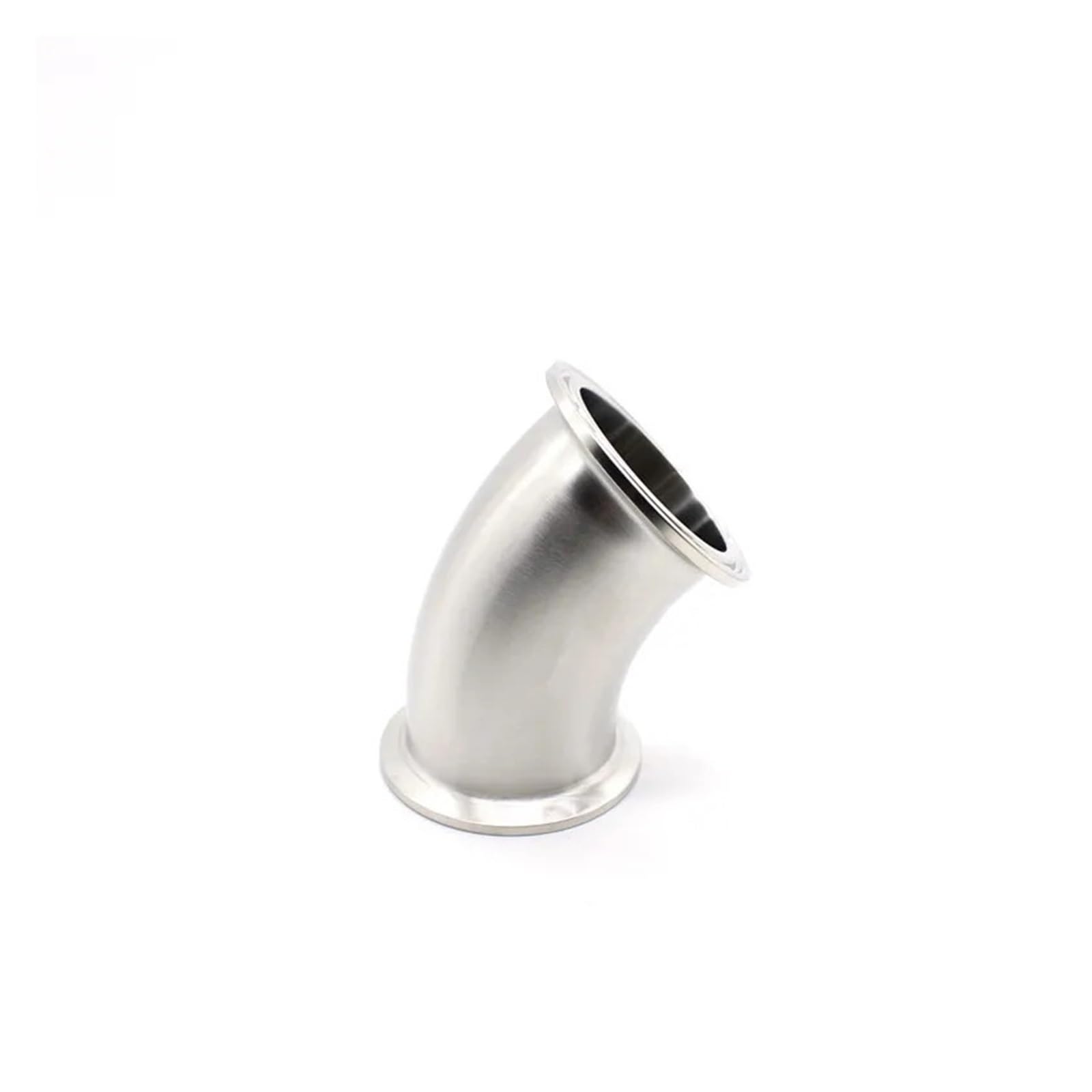 Hogar y elaboración de cerveza Tubo de 45 grados con abrazadera triple sanitaria de 2" (51 mm), accesorio de tubo de codo de acero inoxidable 304 de 64 mm de diámetro exterior de Feerule, adecuado for