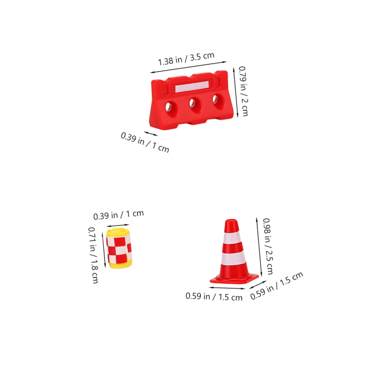 ORFOFE - 14 Pièces Panneaux Signalisation Jouet - Mini Cônes, Barricades - Jeu éducatif Enfant Chantier