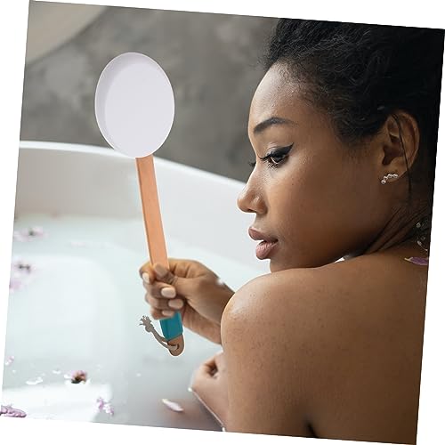 WOONEKY Exfoliating Body Scrubber Bath Brush Long Handle Shower Brush Sunscreen Applicator Face Body Skin Care Tool