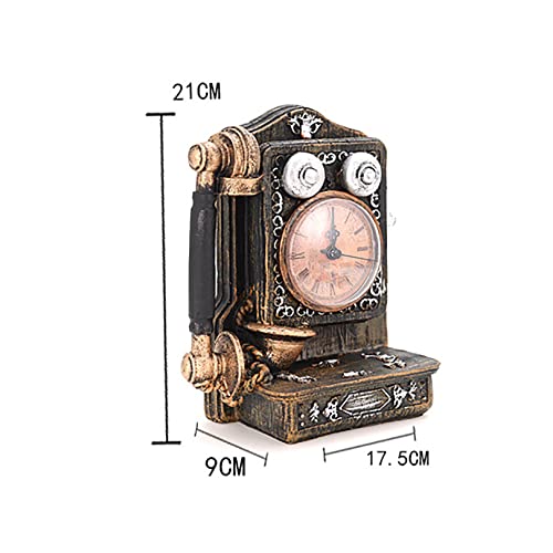 Téléphone antique en fer forgé rétro pour décoration de bar et maison - 3