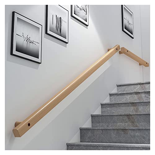 Rampe d'escalier en bambou et poignée de sécurité murale couloir