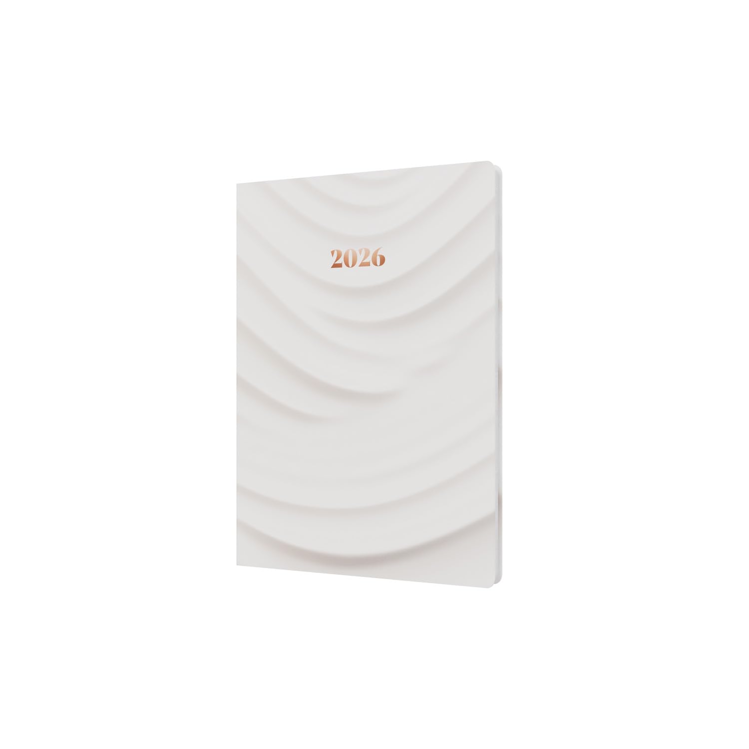 Collins - Dimensional Surfaces - 2026 12 Month Calendar Year Planner, Week-To-View Diary, A5 Hard Cover - Striped (E-DS153.ST-26)