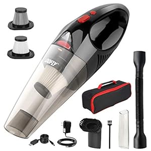 DOFLY Kabelloser Handstaubsauger, 8500PA Saugleistung Handsauger, Wiederaufladbarer Akku Staubsauger mit Waschbarem…