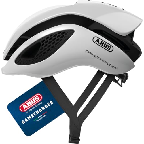 ABUS Unisex Fahrradhelm, Weiß (Polar White), L (59-62 cm)