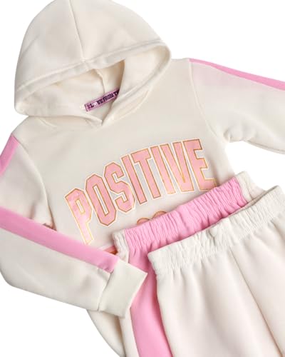 Coney Island Girls' Active Jogger Set - 3 Piece Pullover Hoodie Sweatshirt and Jogger Sweatpants (Size: 2T-7)3
