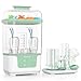 Momcozy Esterilizador y Secador Eléctrico para Biberones, Capacidad para 6 Biberones, Dispositivo 4 en 1 para Biberones, Accesorios y Extractores de Leche, con Soporte de Secado Incluido