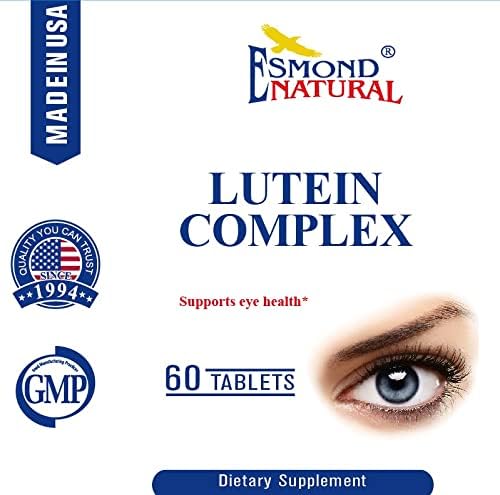 Miniatura 2 de Complejo de luteína (apoya la salud ocular), GMP, producto natural certificado Assn, fabricado en Estados Unidos, 180 tabletas