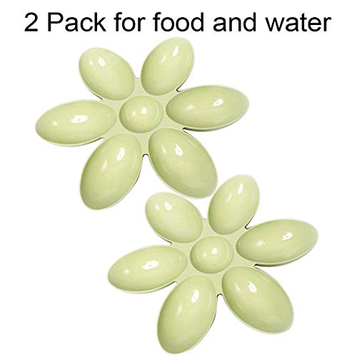 2 Pack Cat Bowls Cat Food Water Bowls Dishes Multi-Cat Feeder 6-Meal Kitten Food Bowl Multiple Cat Dinner With 6 Cat Bowls Kitty Cat Bowls Set Double Feeding Bowl Litter Food Feeding Weaning Feeder #TOP1