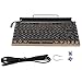 Produktbild Retro Mechanische Tastatur im Schreibmaschinen Stil,Kabellos Bluetooth Tastatur mit Tablet- und Handy Ständer,83 Tasten,Einstellbare Helligkeit,Blauer Schalter,für Desktop PC/Laptop Mac/Telefon