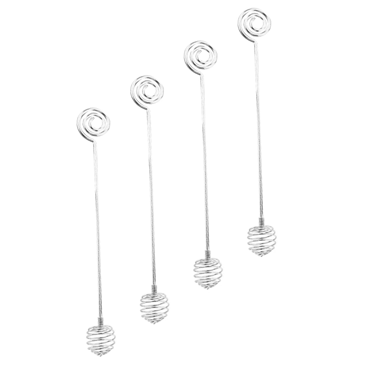 OFFSCH 4Pcs Stainless Steel Honey Stir Sticks Honey Dippers for Jam Mixing Kitchen Tool for Honey Syrup and Beverage Stirring